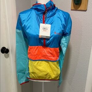 NEW Cotopaxi Teca Half Zip Hooded Windbreaker in Bouncy House Size XS